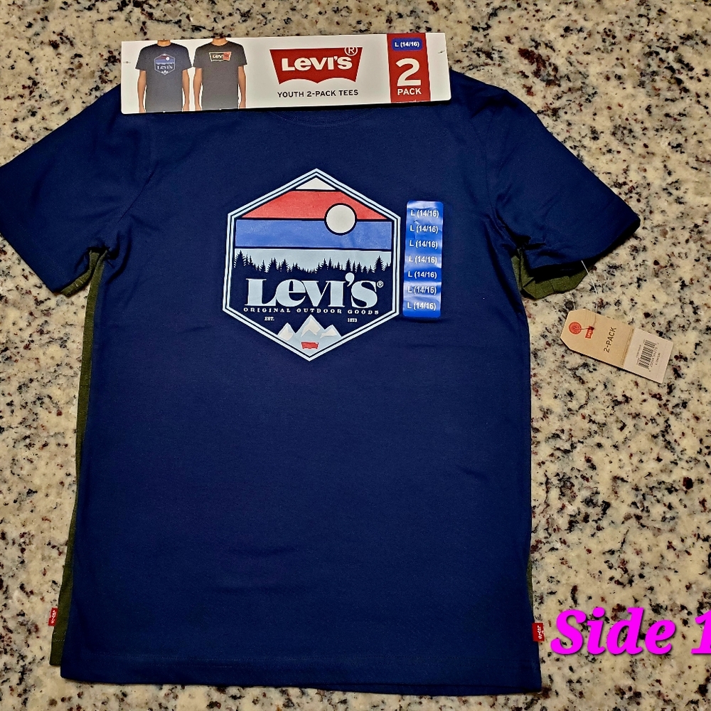 2pc Boys Levis Short Sleeve Tees,Various Sizes